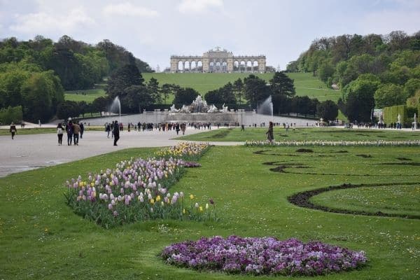 Gloriette & Schonbrunn Palace Gardens Vienna Austria