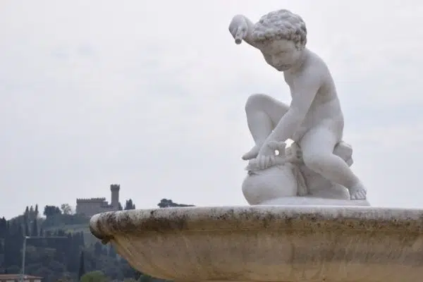 Cherub sculpture Florence Italy