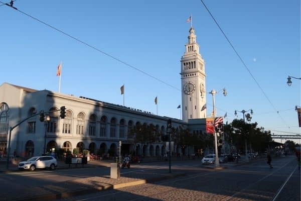 Ferry building on Embarcadero San Francisco on Foot