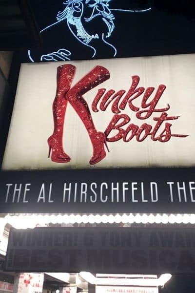 Kinky Boots marquee New York City