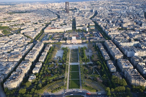 Views of Paris from Eiffel Tower