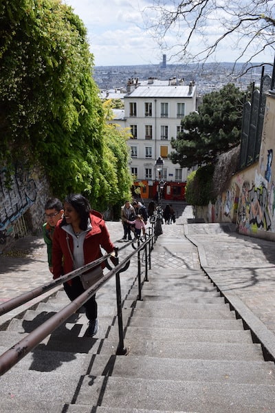 Montmartre stairs Paris