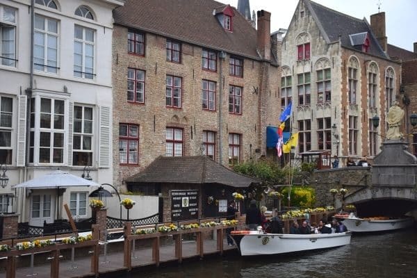 Boat on Bruges canal
