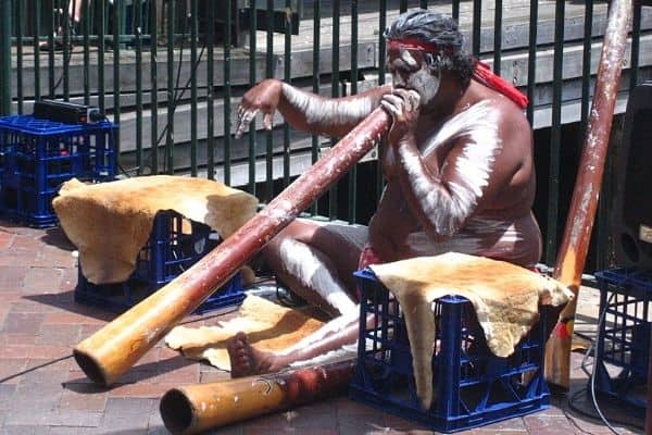 Didgeridoo player Sydney Australia