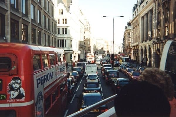 Double decker bus ride London England