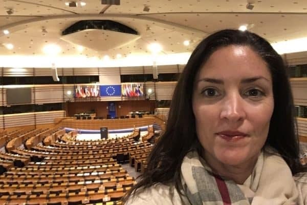 Gwen at EU Parliment Brussels Belgium