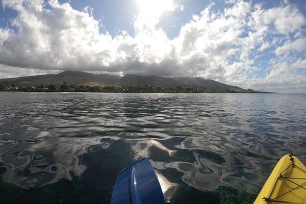 Maui Hawaii from kayak