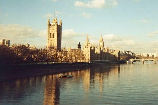 Parliament and Big Ben on Thames London England