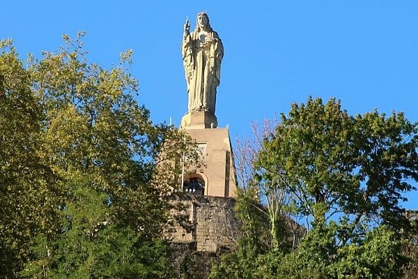 Jesus statue Mt Urgull San Sebastián Spain