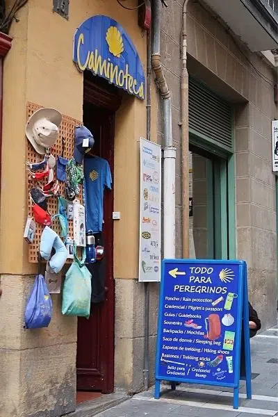 Peregrinos shop Pamplona Spain