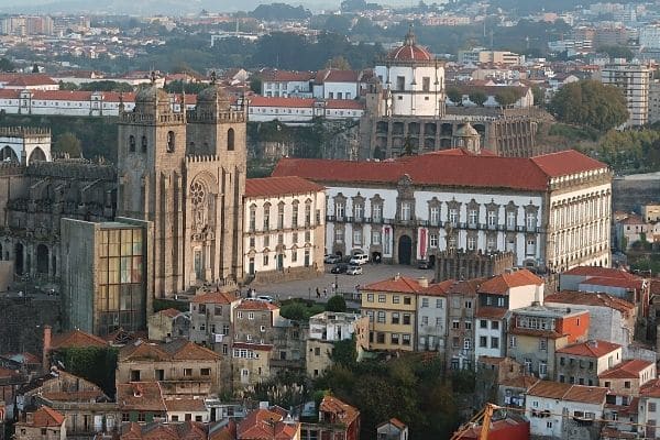 Porto Cathedral from Clérigos Tower Porto solo travel