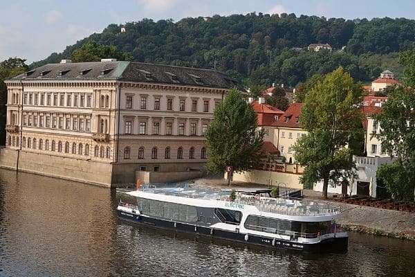 Vltava River cruise on electric boat