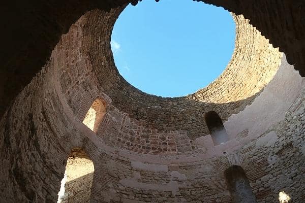 Vestibulum of Diocletian's Palace on Split solo travel itinerary