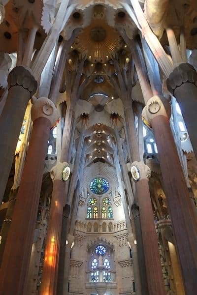 La Sagrada Familia interior Barcelona 3 day itinerary