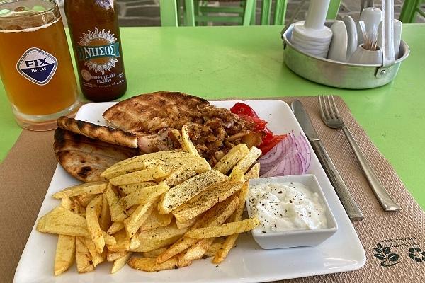 Lunch at Zafora Akrotiri Santorini Greece