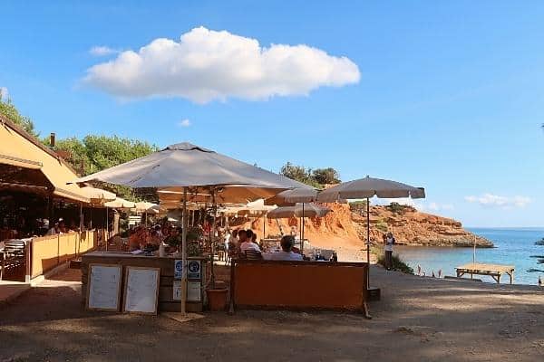 Es Bol Nou beach restaurant Ibiza for solo travel