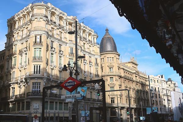 Gran Via Metro Madrid Spain