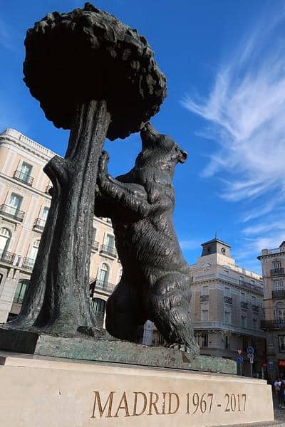 El Oso y el Madrono statue seen on 3 days in Madrid solo travel