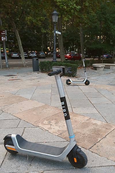 Bird electric scooters for Madrid solo travel
