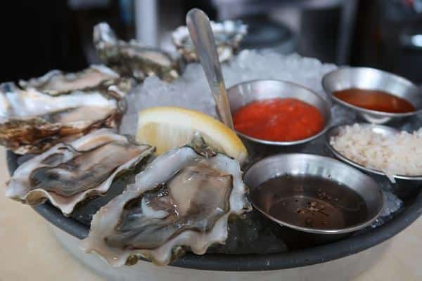 Oysters on the half shell Seattle Washington