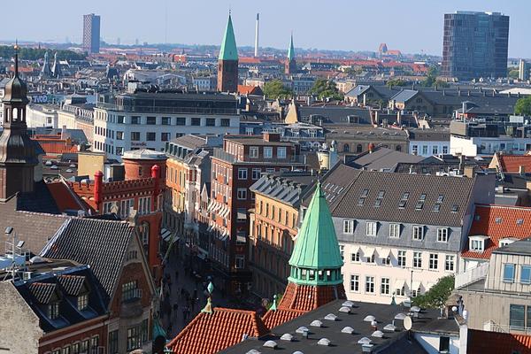 Copenhagen skyline from the Round Tower