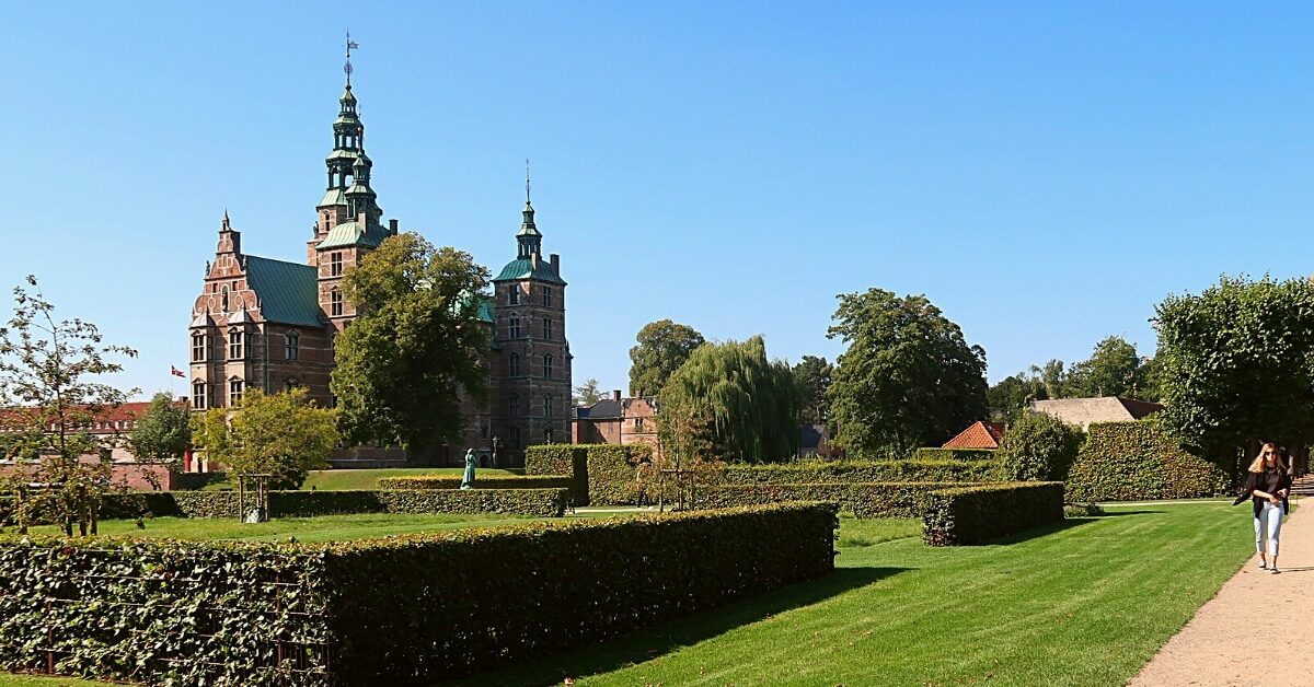 Rosenborg Castle and gardens in Copenhagen Denmark