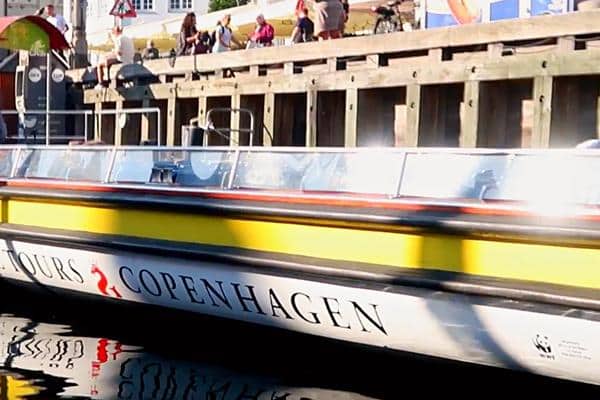 Stromma Tours boat on canal Copenhagen