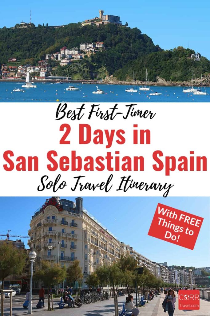 Things to do in San Sebastian in 2 Days-Solo Travel Itinerary-Pinterest Pin