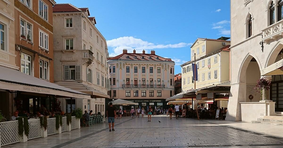 Pjaca square Old Town Split-Split Solo Travel Guide