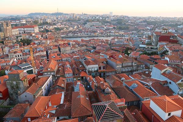 View of Porto from Clérigos Tower Porto Portugal