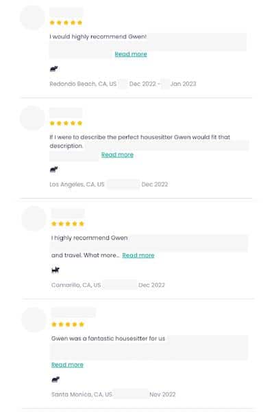 Trusted Housesitters Reviews-LA Area