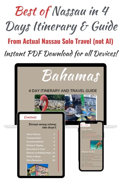 Nassau 4 Day Itinerary PDF image