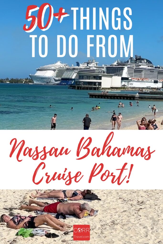 50+ Things to Do From Nassau Bahamas Cruise Port-Pinterest Pin
