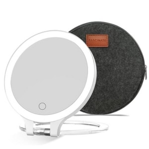 FASCINATE 2-Side Rechargeable LED Magnifying Mirror_B0CLV4MRGS