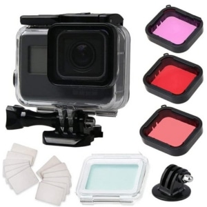 GoPro Hero7 waterproof case & lenses