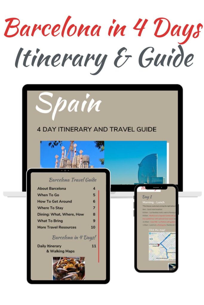 Barcelona 4 Day Itinerary PDF