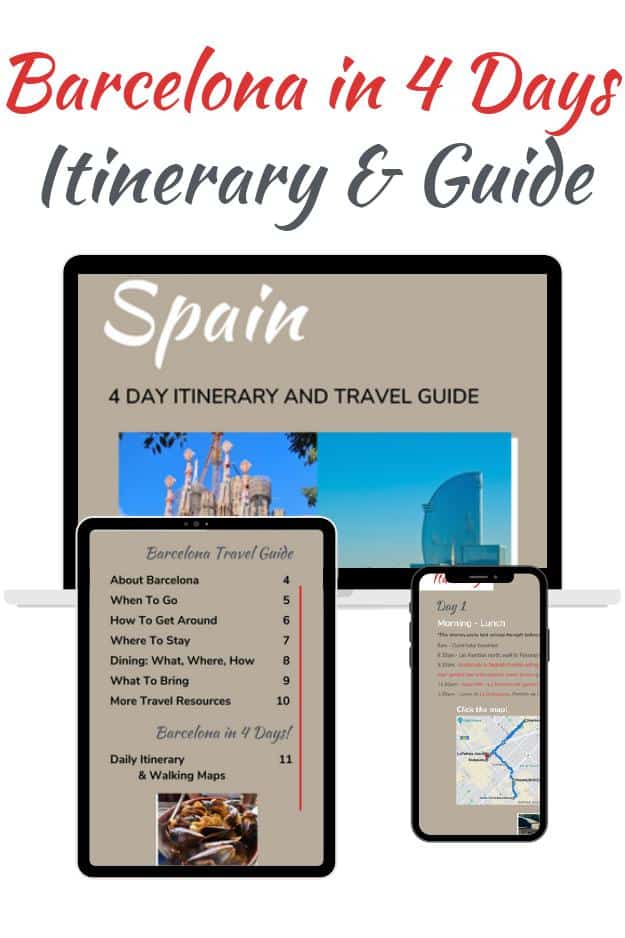 Barcelona 4 Day Itinerary PDF