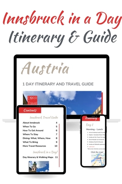 Innsbruck 1 Day Itinerary PDF