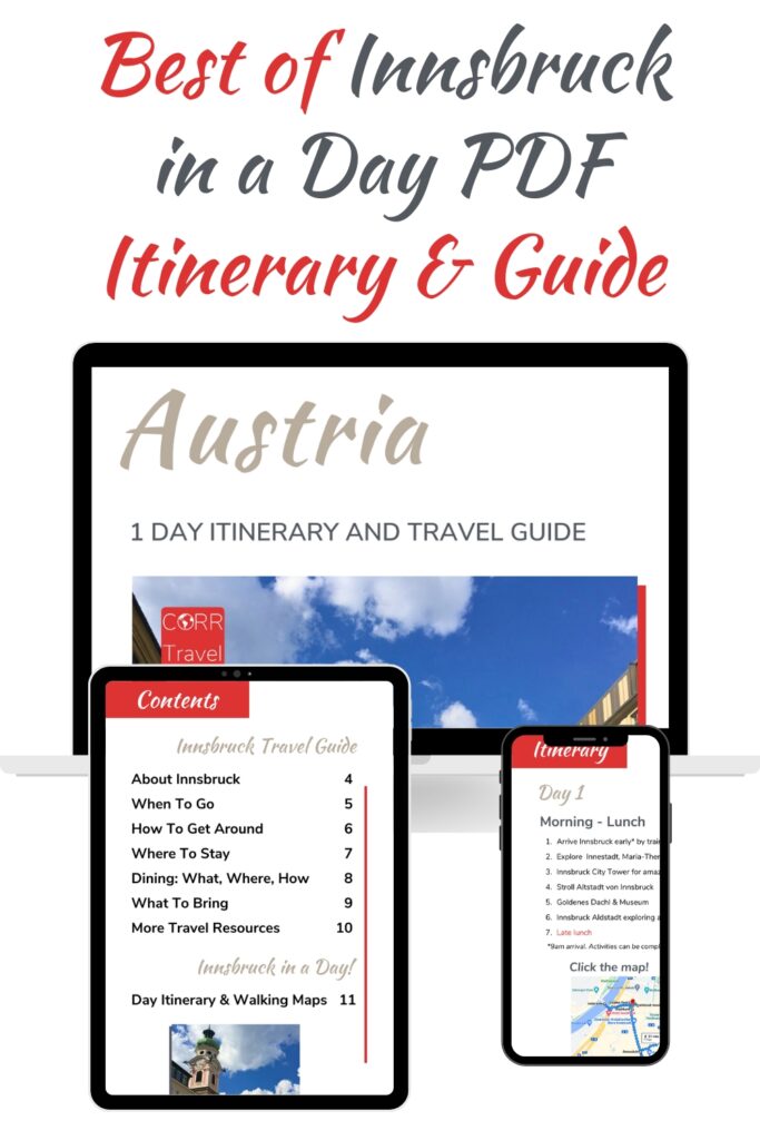 Innsbruck 1 Day Itinerary PDF Pinterest Pin