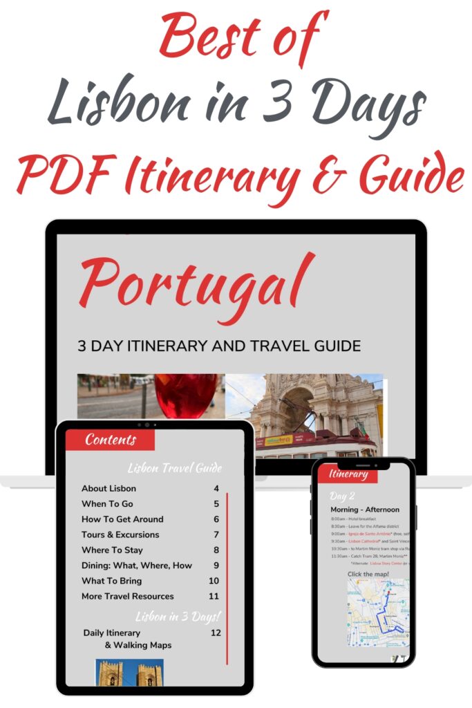 Lisbon 3 Day Itinerary PDF Pinterest Pin