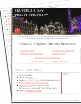 Brussels 3 Day Travel Itinerary-2 pgs