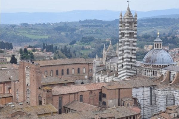 Overlooking Church Siena Italy