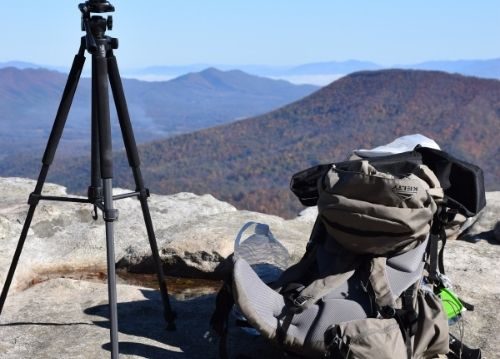 Travel resources tripod and backpack